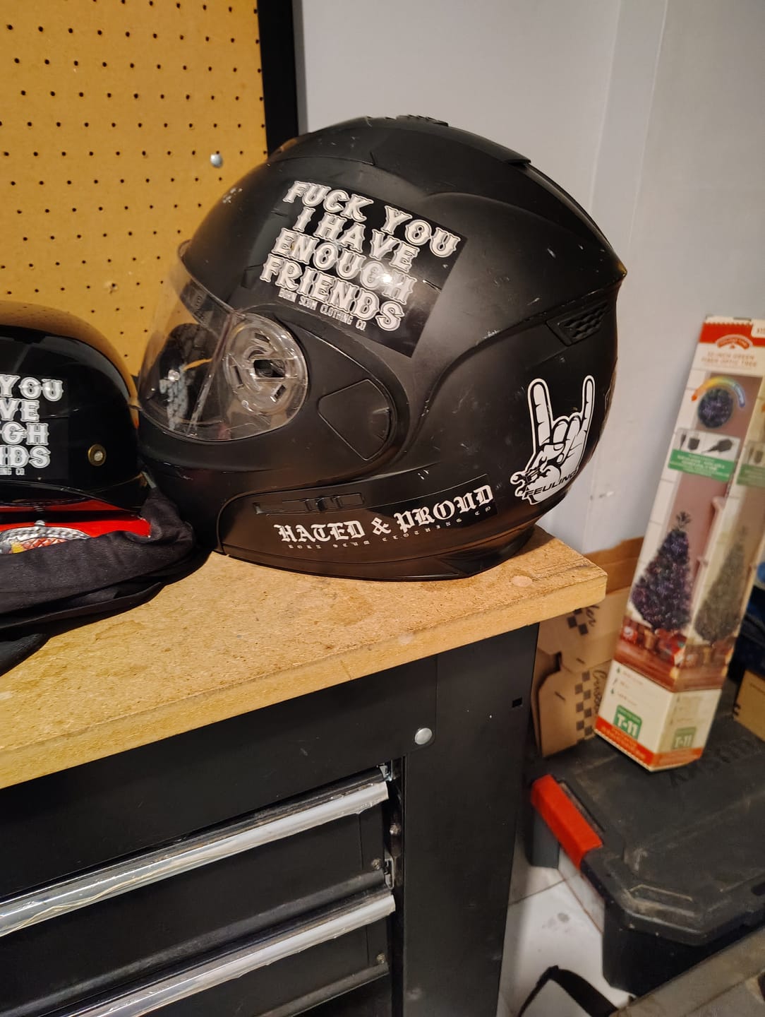 Customer photo review of ENOUGH FRIENDS STICKER