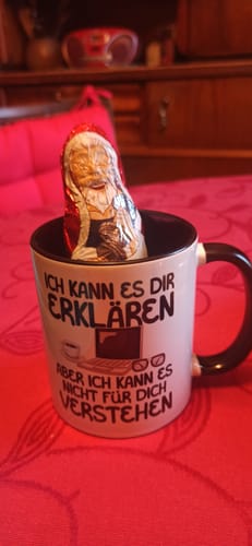 Customer photo review of IT Fachmann Geschenk Tasse Lustiger Spruch Geschenkidee für IT Techniker Itler Kaffeetasse Becher