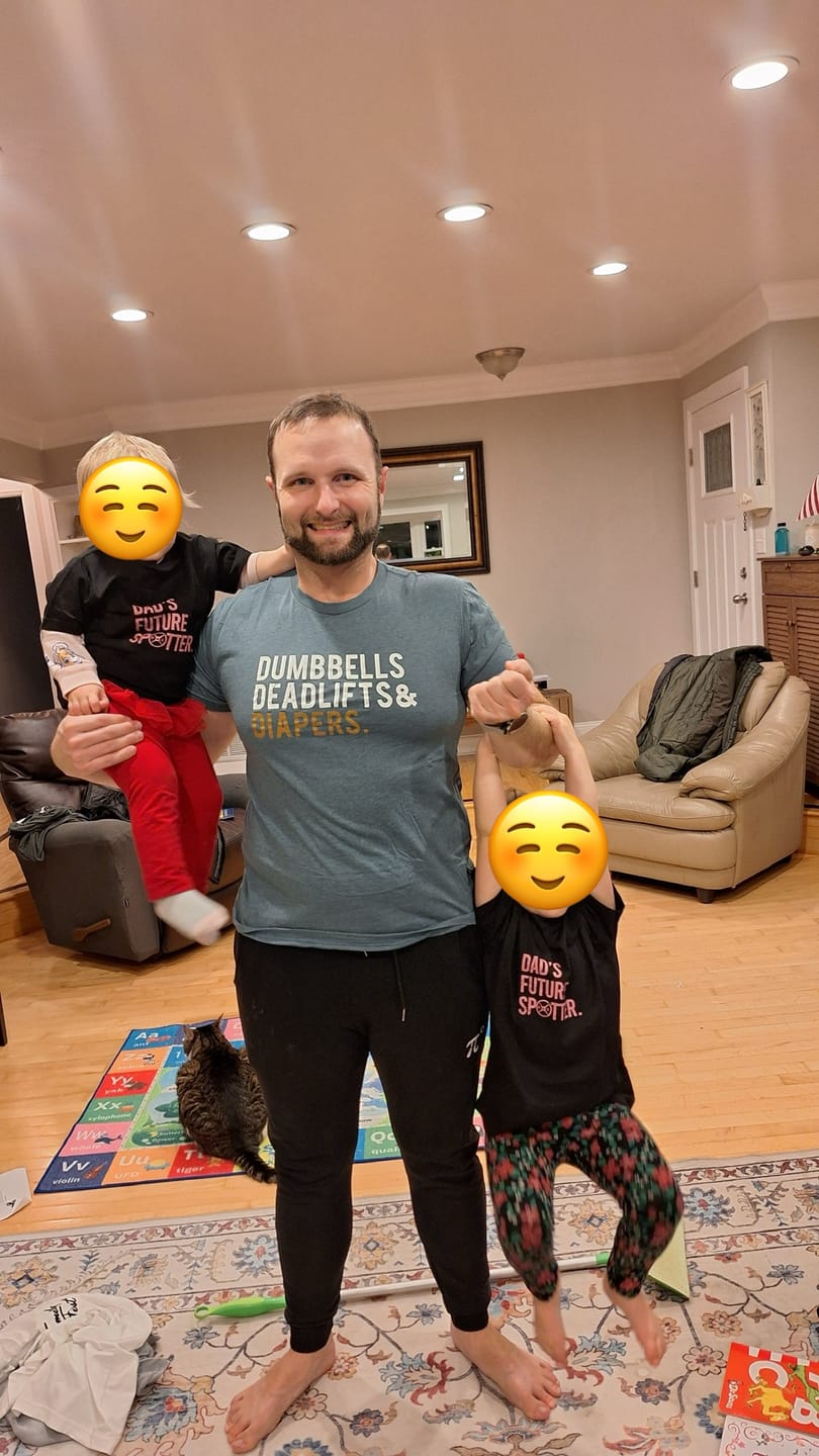 Customer photo review of Steel Blue Triple D T-Shirt