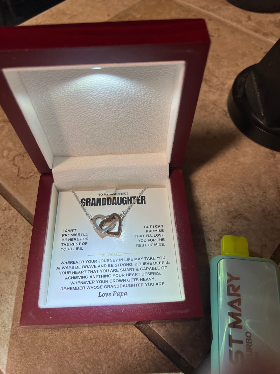 Customer photo review of To My Granddaughter - Personalized Beautiful Gift Set - SS117CA