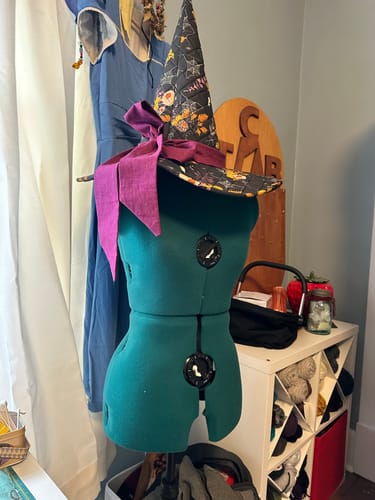 Customer photo review of Spellbound Quilted Witch Hat Sewing Pattern | Digital PDF Pattern