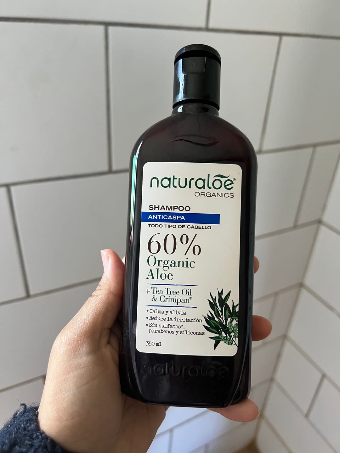 Customer photo review of Shampoo Anticaspa Aloe & Tea Tree 350 ml