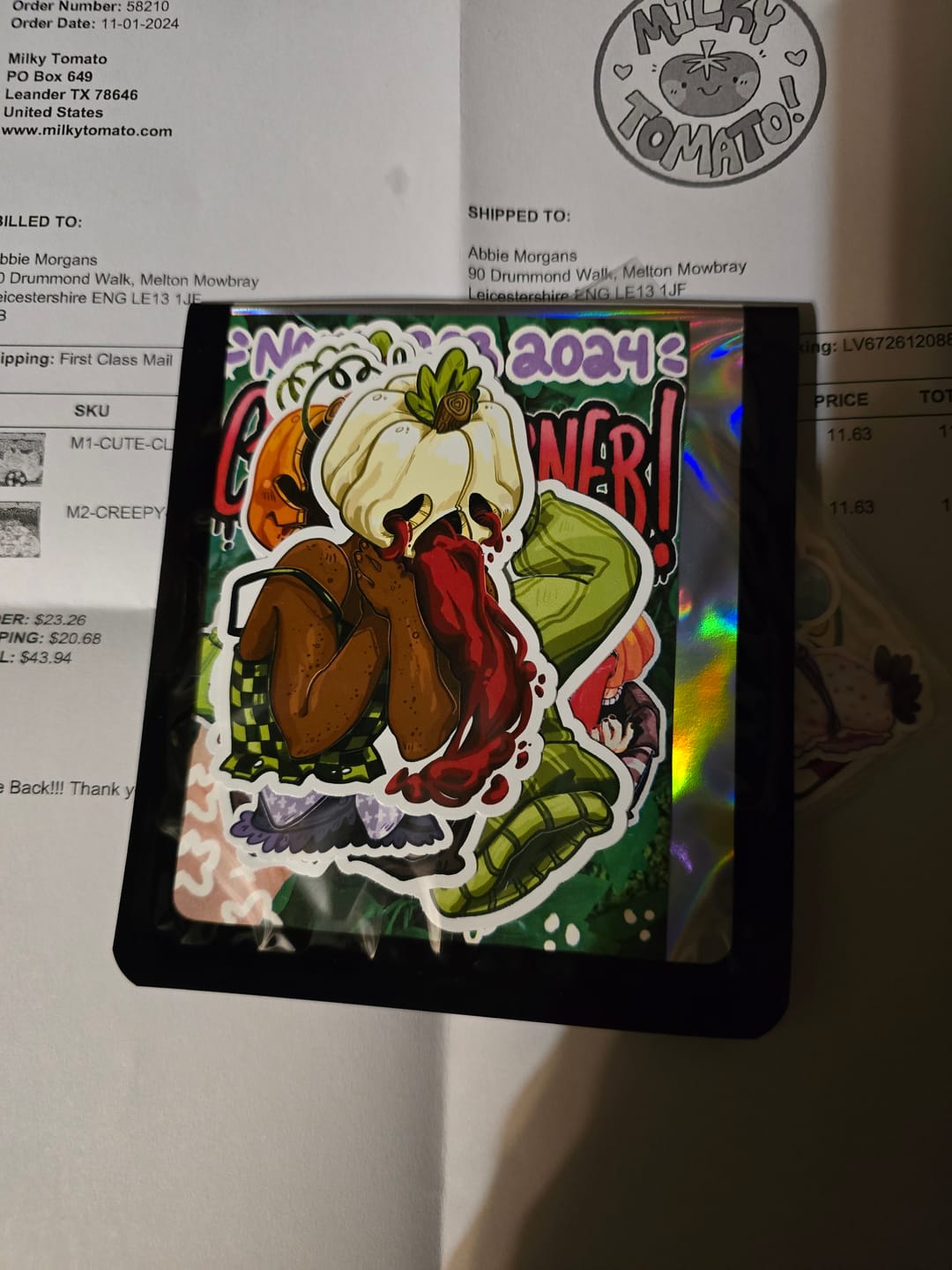 Customer photo review of Milky's Creepy Corner
