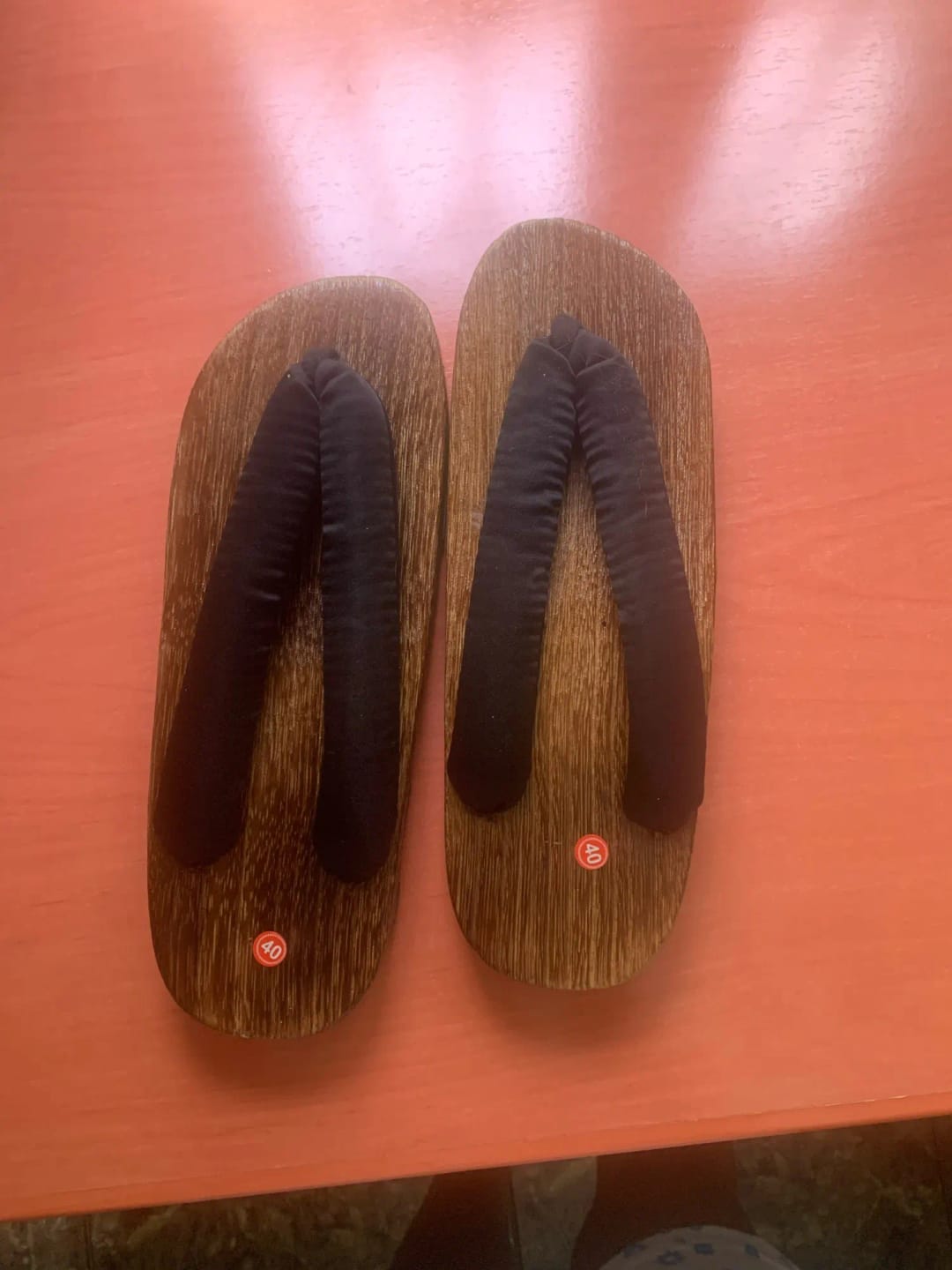 Customer photo review of Japanese Geta Flat Bottom Sandals