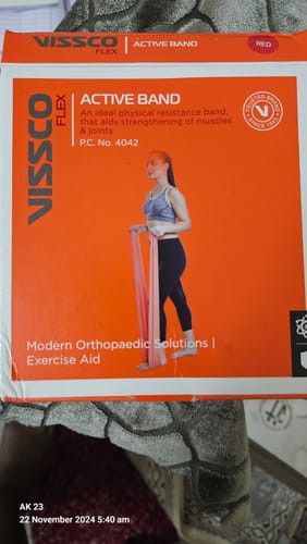 Customer photo review of Active Band | Physical Resistance Band for Exercise, Workouts, Gym, Stretching, Yoga | Muscles & Joints Strengthener