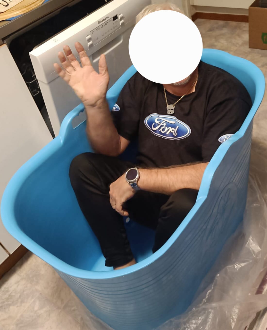 Customer photo review of Kylpyamme Aikuisille