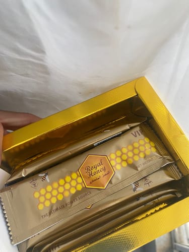 Customer photo review of Royal Honey 1 Caja (12 sobres)