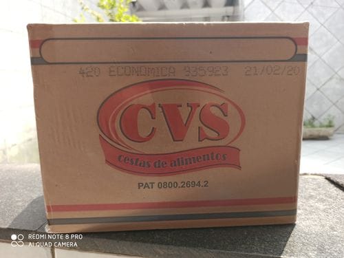 Customer photo review of Cesta Básica Econômica Kit