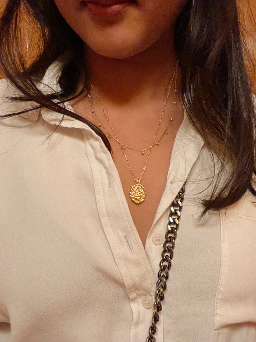 Customer photo review of Goddess Saraswati Necklace