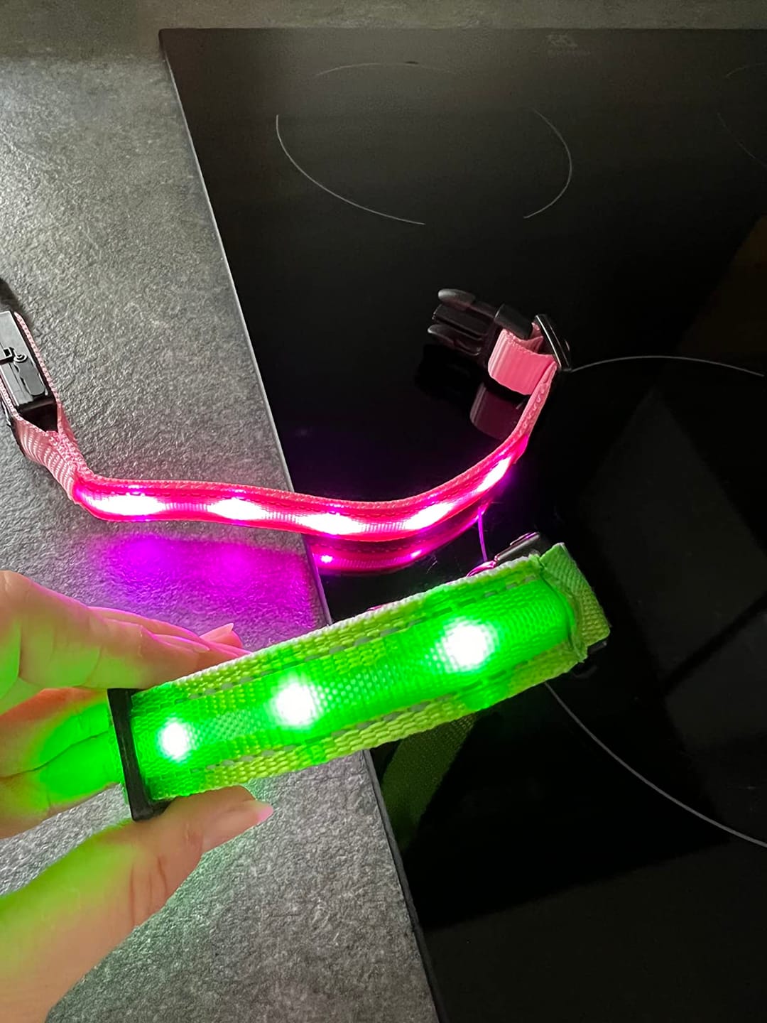 Customer photo review of LuxeLight LED Dog Collar