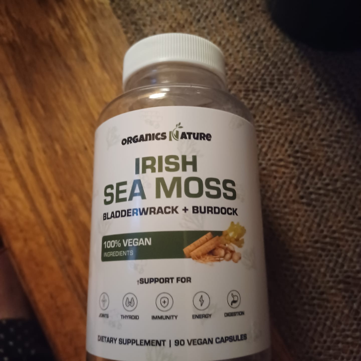 Customer photo review of Organic Irish Sea Moss With Bladderwrack and Burdock Root - 45 Servings