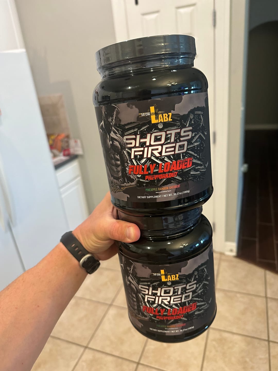 Customer photo review of SHOTS FIRED® Fully Loaded - The STRONGEST PreWorkout