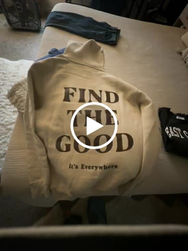 Customer video review of 3 Simple Words - Embroidered Hoodie - Cream