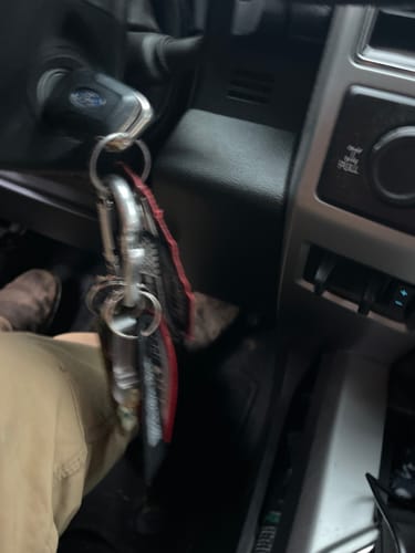 Customer photo review of RUSTIC KEYCHAIN