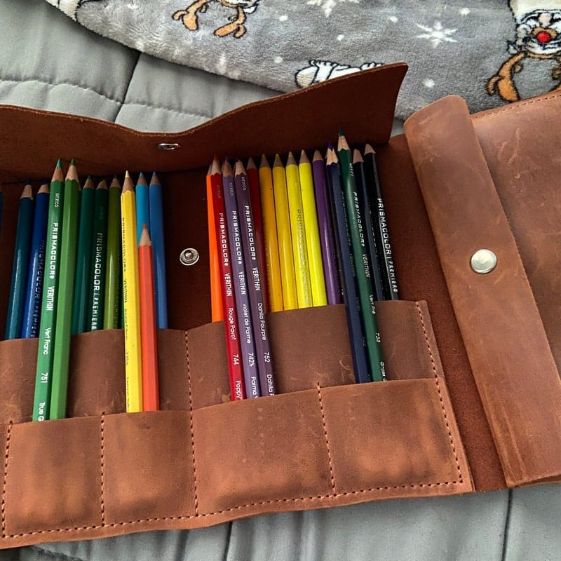 Customer photo review of Leather Pencil Case