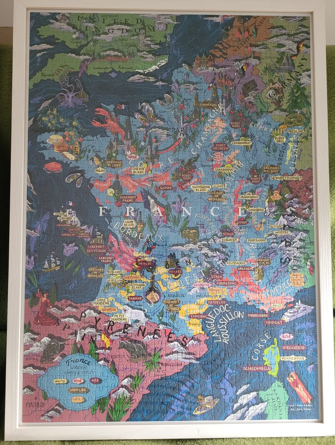 Customer photo review of Wine Puzzle - France