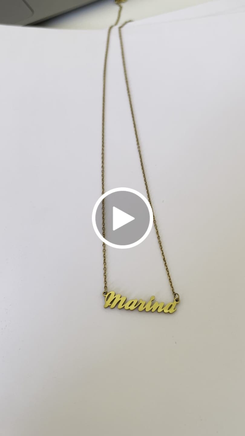 Customer video review of Collar Nombre