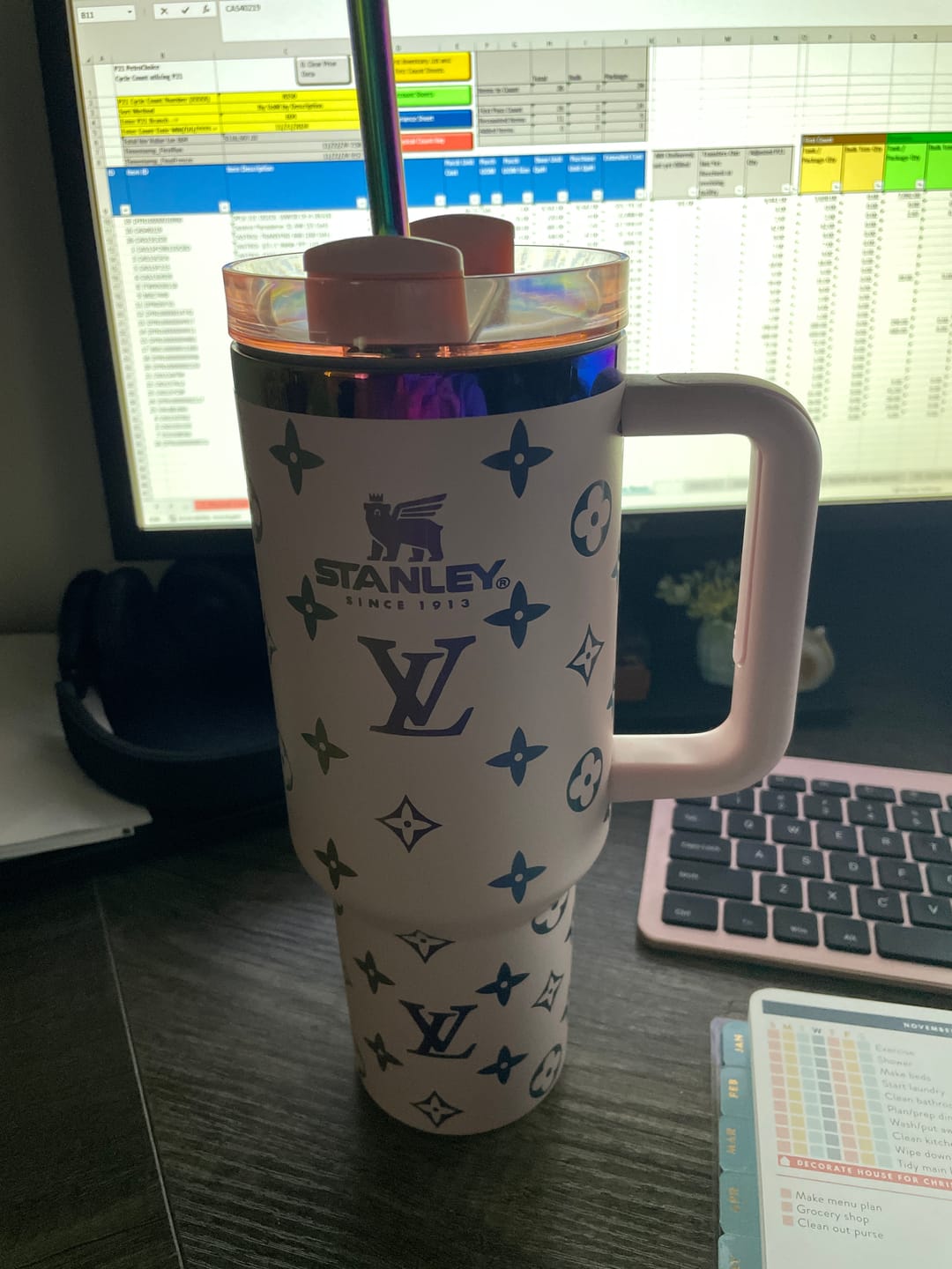 Customer photo review of Luxe Tri-Color Crystal Gem Straw Toppers (3-Pack)