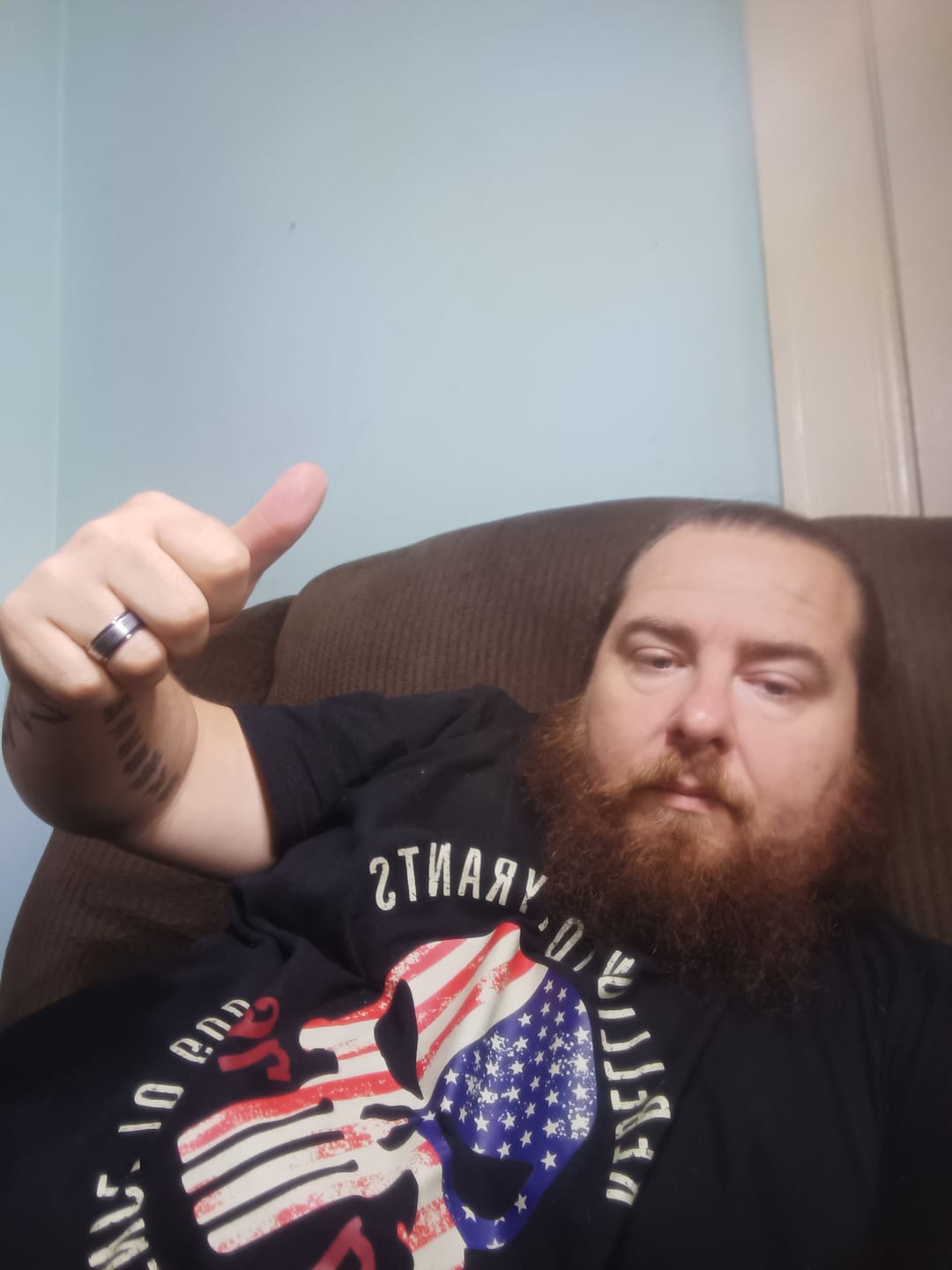 Customer photo review of Rebellion To Tyrants T-Shirt