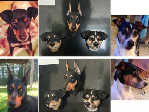 Customer photo review of Personalized Custom Pet Keychain/Magnet
