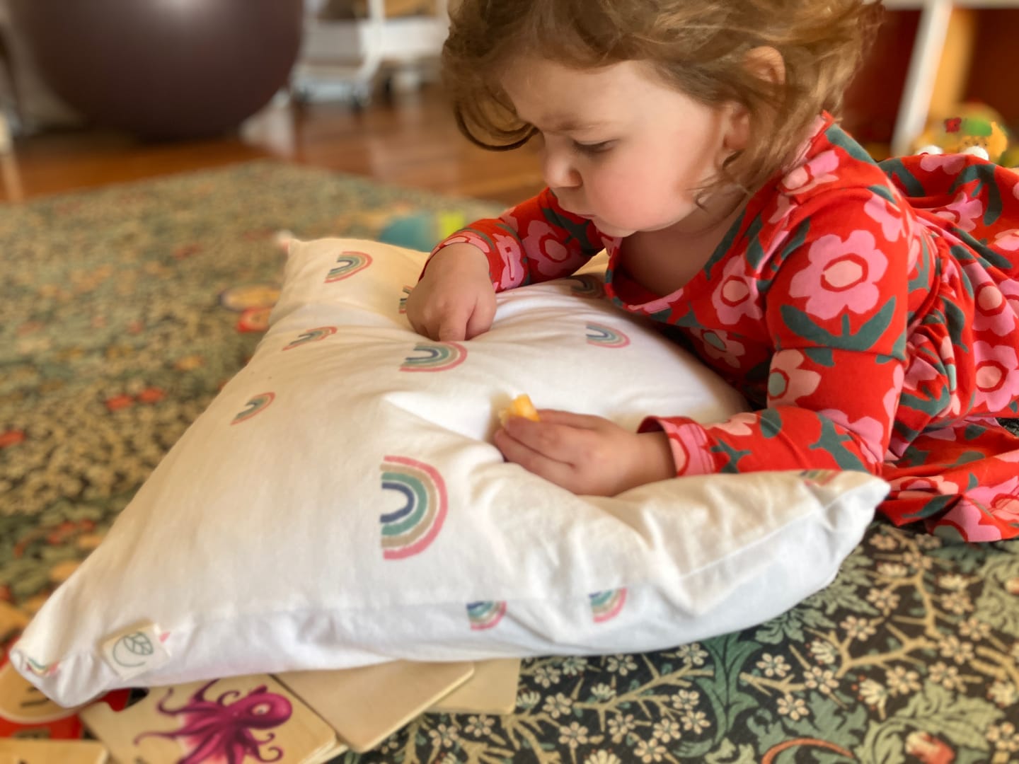 Customer photo review of Wool Pillow, Toddler and Kids, Size: 14"x19"
