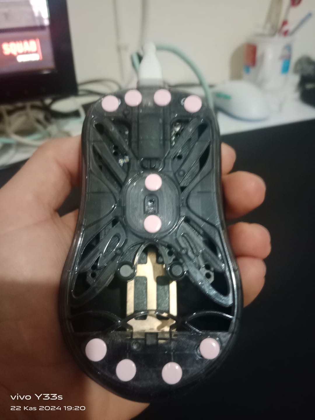 Customer photo review of ESPTiger Yanzi Pink Mouse Skates