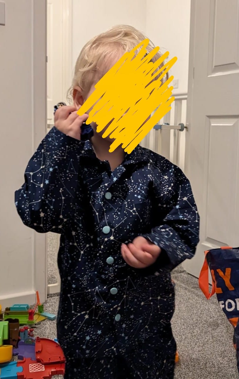 Customer photo review of Stars Constellation Rose & Hubble Cotton Poplin Fabric