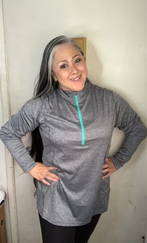Customer photo review of Vista Half-Zip Tunic