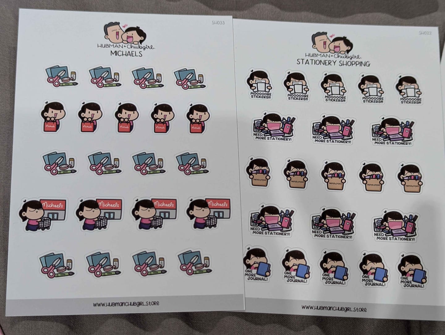 Customer photo review of Arts and Crafts Store Planner Stickers