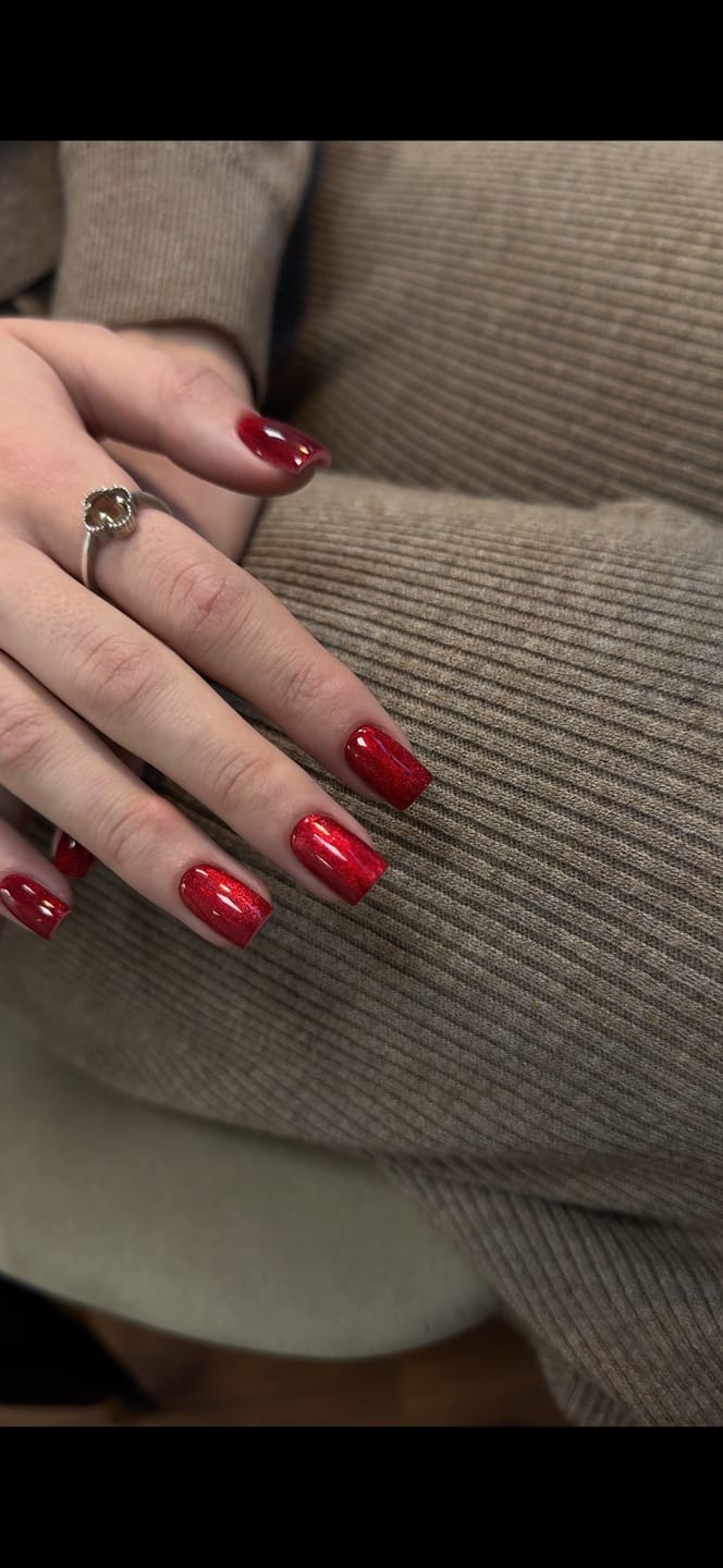 Customer photo review of Semilac 592 Jelly Cherry UV Gel Polish 7ml