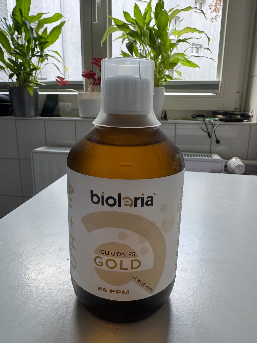 Customer photo review of Bioleria® - Kolloidales Gold 25 PPM - 999,9% Reinheit - 500ml