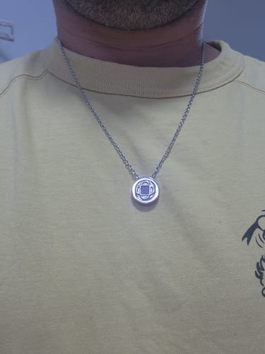 Customer photo review of The Infinity Star Necklace