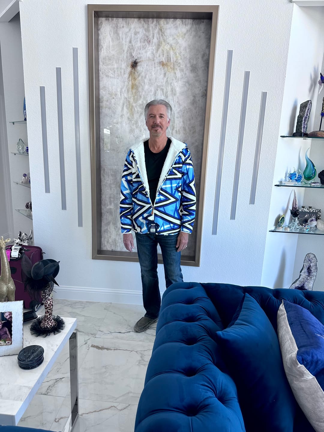 Customer photo review of Reversible Sherpa Full Zip Hoodie