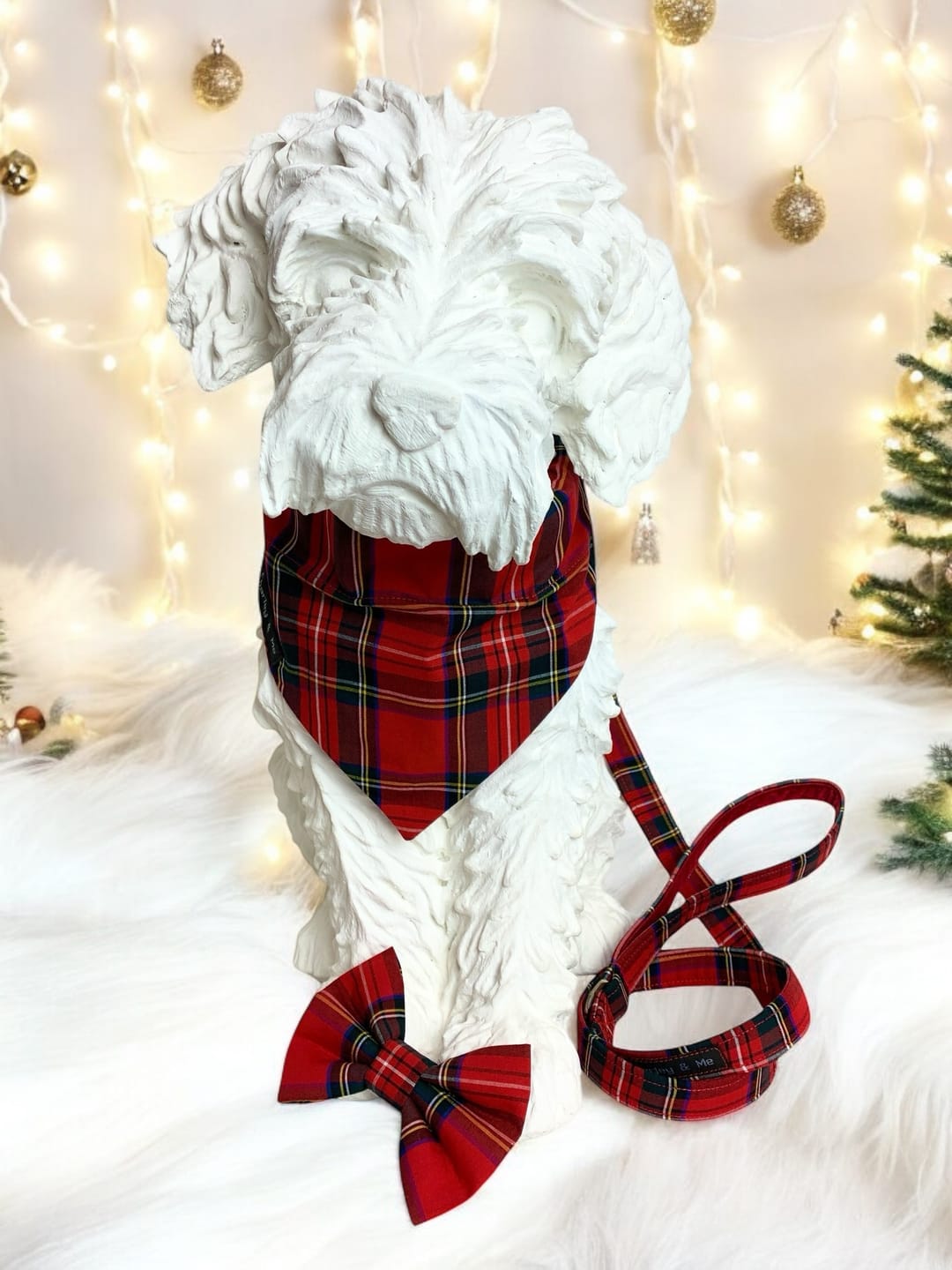 Customer photo review of Red and Black Tartan Cotton Fabric