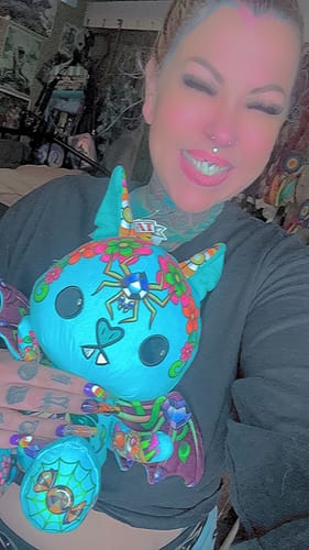 Customer photo review of Sapphire the Bat Plushie