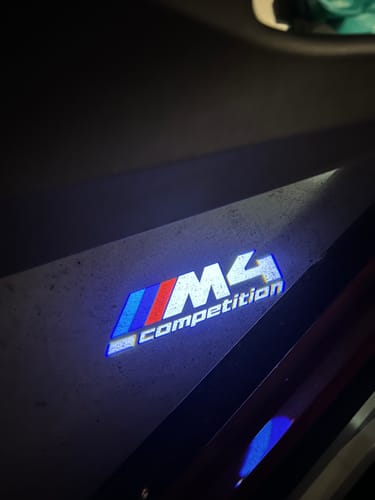 Customer photo review of BMW G SERIES DOOR LIGHTS