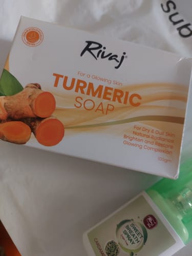 Customer photo review of Rivaj Turmeric Soap 100g