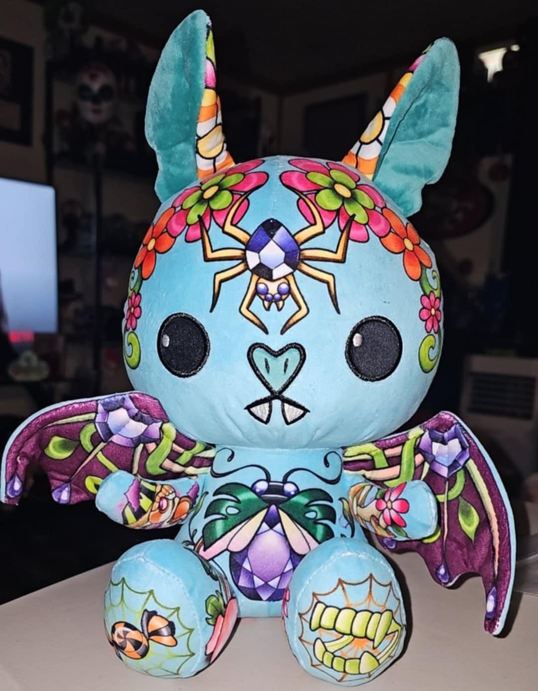Customer photo review of Sapphire the Bat Plushie