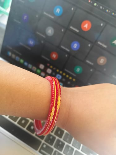 Customer photo review of Divya Shringar Red - A decent Charm