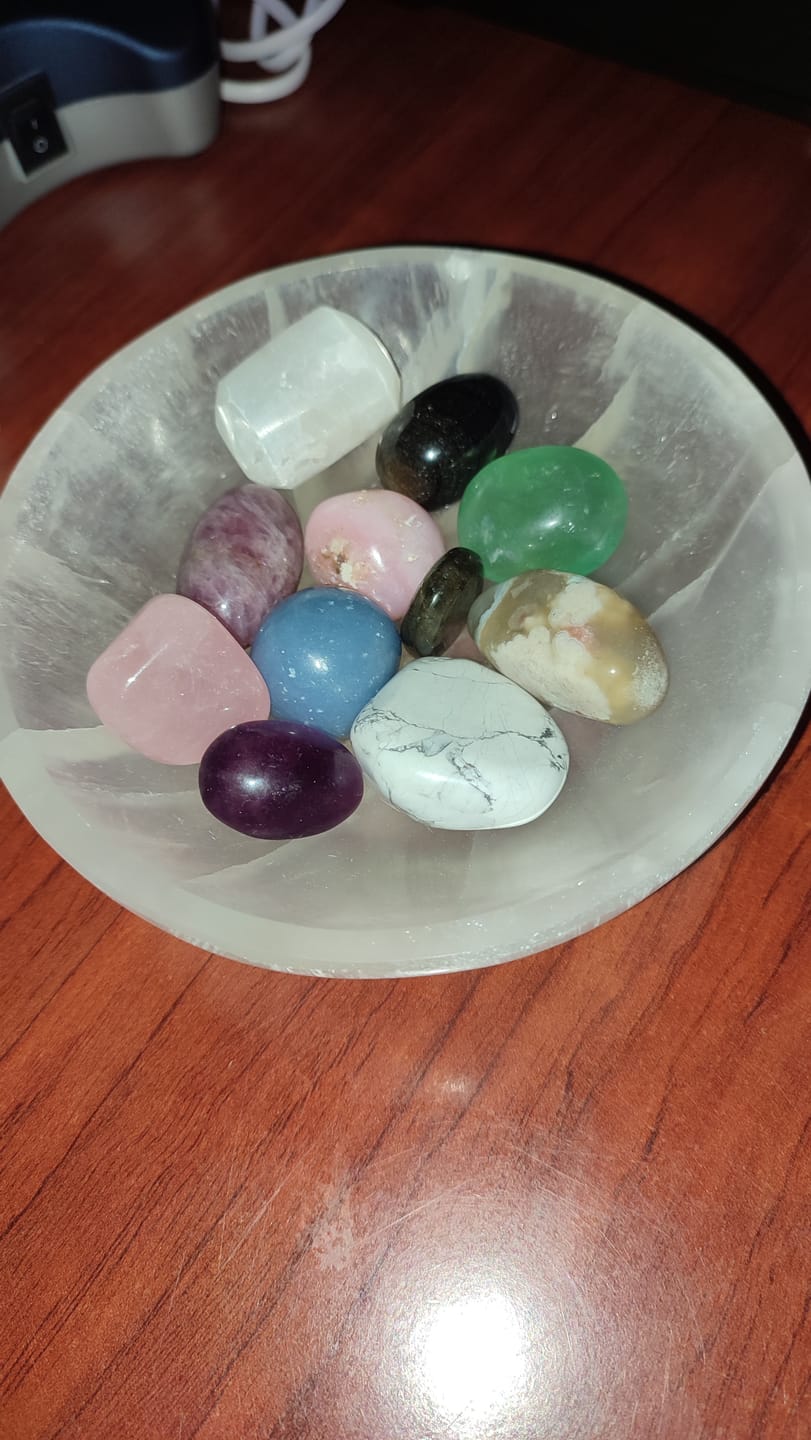 Customer photo review of Bol de Selenita Redondo | Bienestar - Tranquilidad