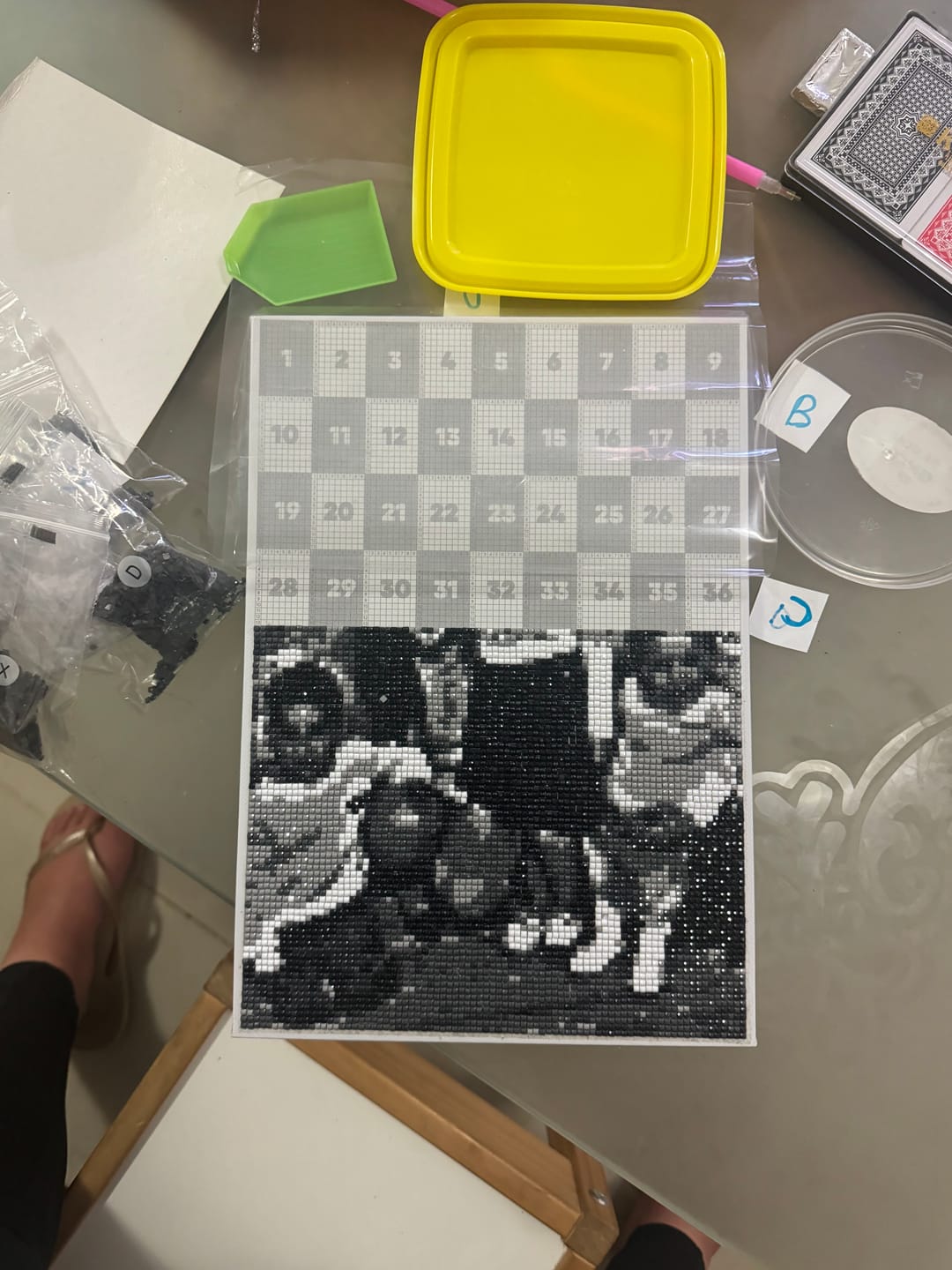 Customer photo review of ציור יהלומים לפי תמונה אישית QBRIX (מבצע 2+1)