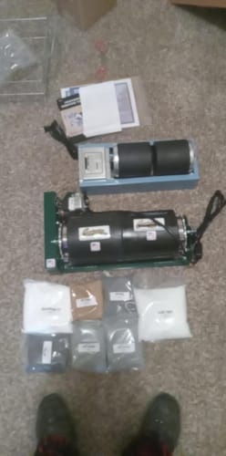 Customer photo review of Covington Double Half-Gallon Rolling Rock Tumbler