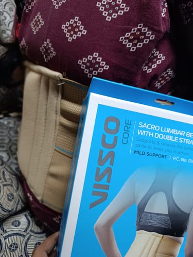 Customer photo review of Sacro Lumbar Belt (Mild Support) | Provides Support to Lower Back | Corrects Posture & Relieves Back Pain (Beige)