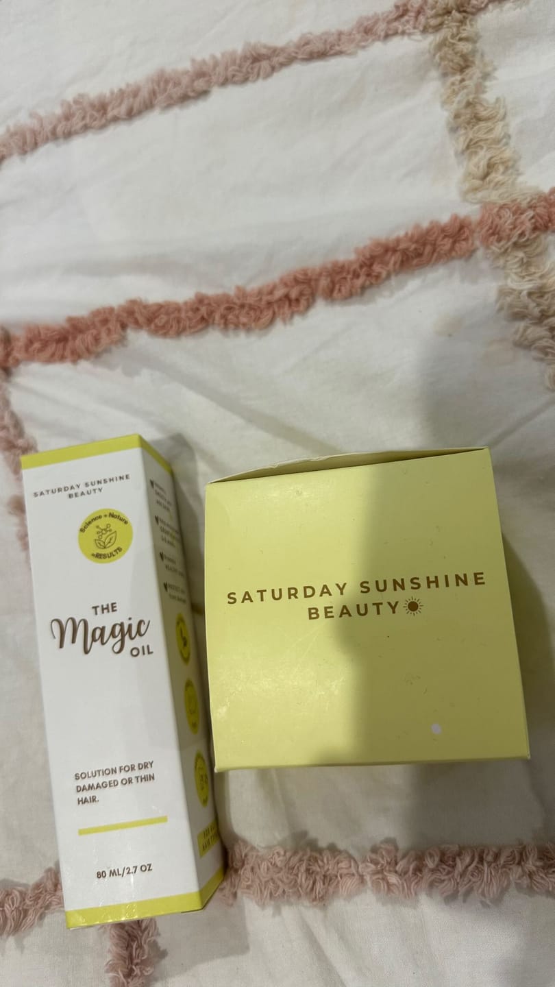 Customer photo review of The Magic Hair Oil