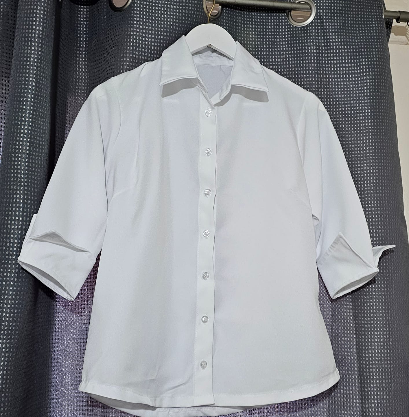 Customer photo review of Plain Polyester Suiting Fabric