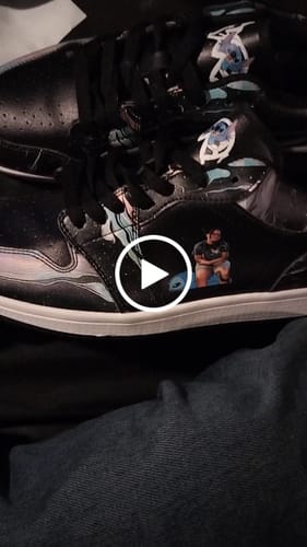 Customer video review of Customized Sneakers, Put name or business name on it Best Quality, AJ1-C03200-C