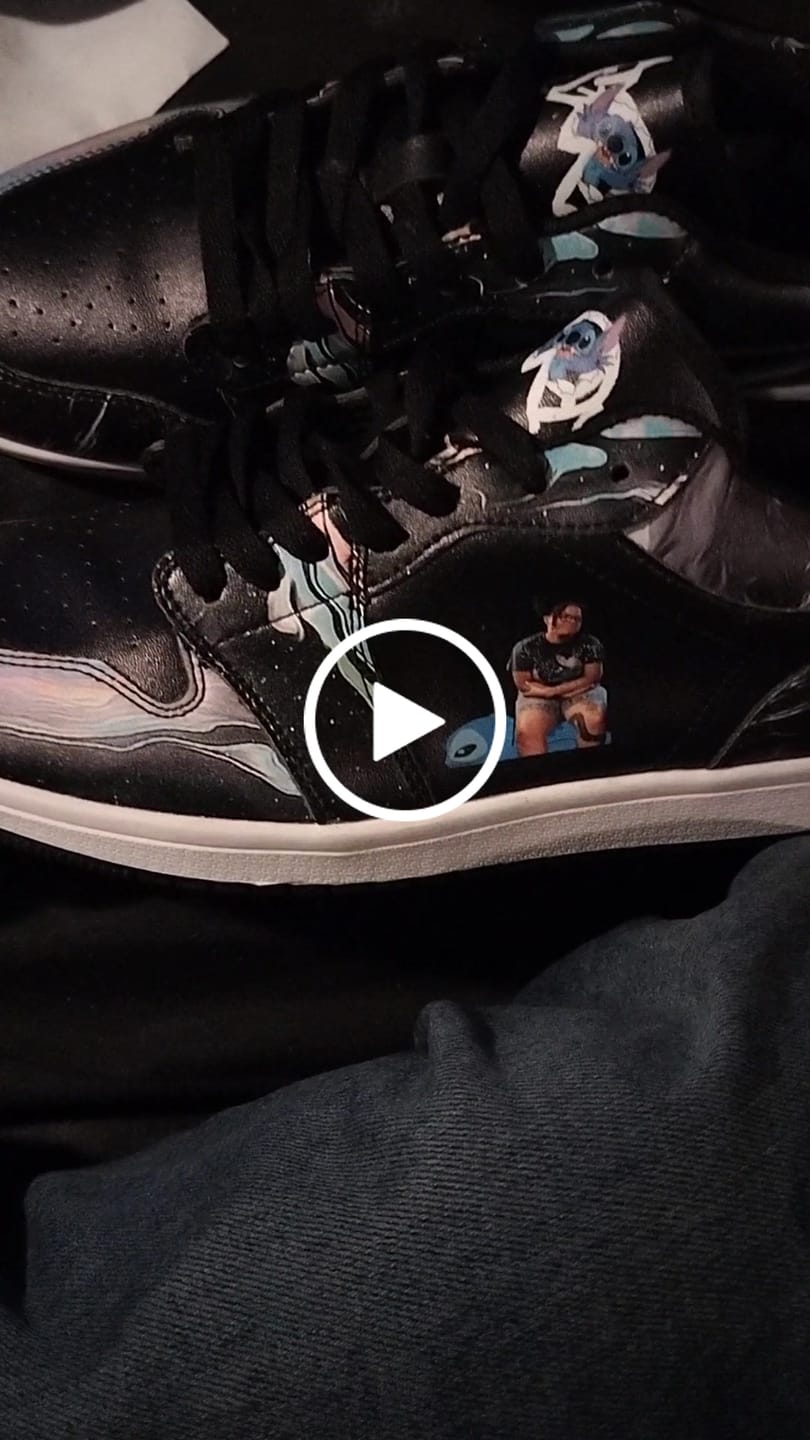 Customer video review of Customized Sneakers, Put name or business name on it Best Quality, AJ1-C03200-C