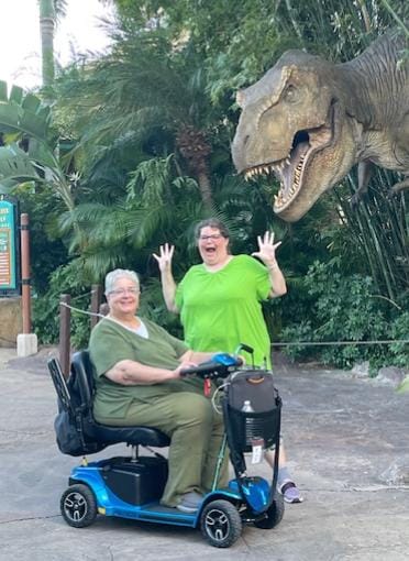 Customer photo review of Multiday Rental 4 Wheel 400 Pound Capacity Scooter