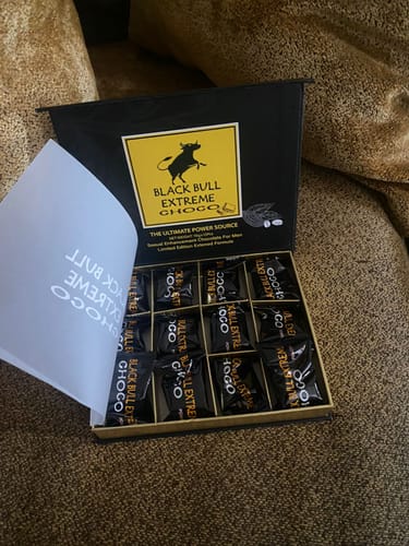 Customer photo review of Black Bull Extreme Chocolate 1 Caja (12 piezas)