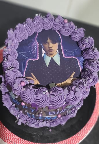 Customer photo review of Wednesday Adams - Edible Icing Toppers